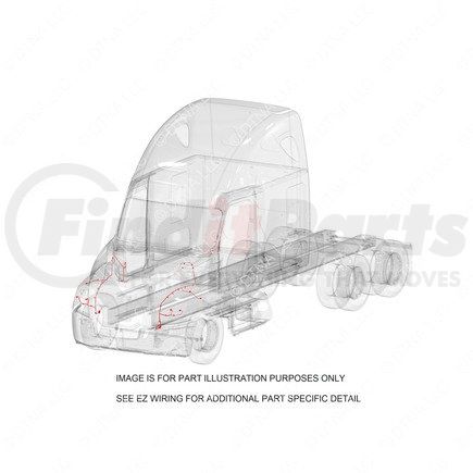 Freightliner S76-00000-036 HARN,HOOD RH,SD,10