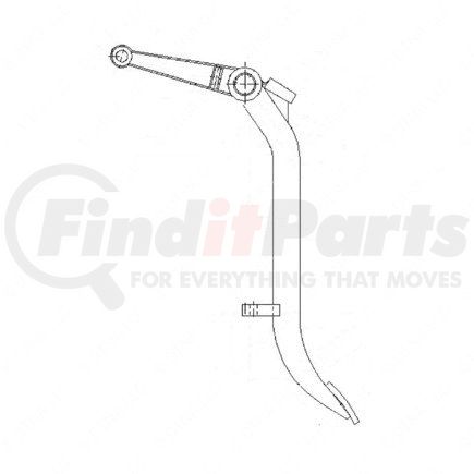 Freightliner WWS251013410 PEDAL CLUTCH ASM