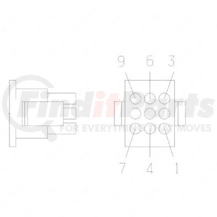 Freightliner 23-13150-901 PLUG 9CAV UMNL AI 1 480706 0