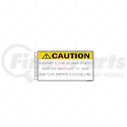 Freightliner 24-01005-000 DECAL WARNING STEP DEP