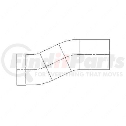 Freightliner A0415780000 PIPE. MID CONNECTOR