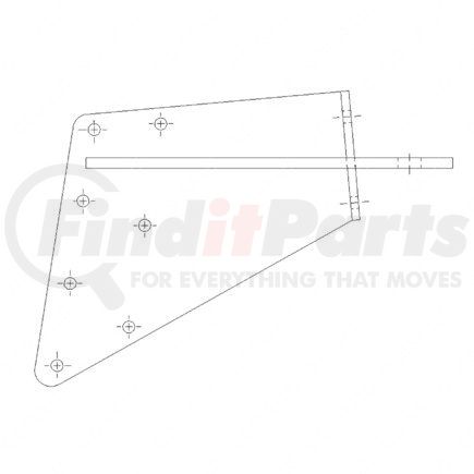 Freightliner A05-12793-000 BRKT-BRACE ROD,LH