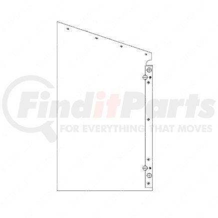 Freightliner A05-24495-000 BAFFLE,LH,WW RRAD