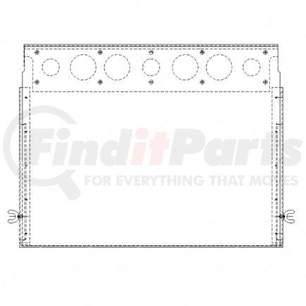 Freightliner A0617878000 COVER TOOLBOX W/OSTP