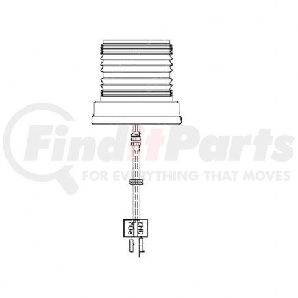 Freightliner A06-22008-016 STROBE-GROTE MED HT YELLOW