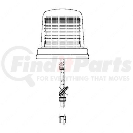 Freightliner A06-22008-018 LAMP-EMERGENCY,STROBE-GRO 7704