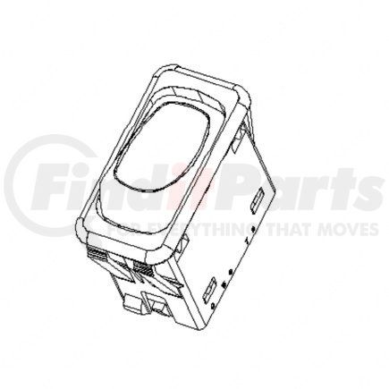 Freightliner A0686377104 SWITCH-ROCKER.2 POS LAT.W/INDICATOR.AMBE