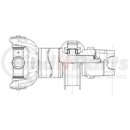 Freightliner A09-30135-412 DRIVESHAFT-18XLT-HR M/S 41.5"-