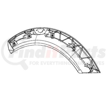 Freightliner A17-21880-001 EXT-WHL WELL,HD,LONG,SA,RH