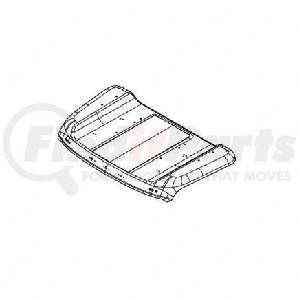 Freightliner A18-72233-003 ROOF-LOW,DYCB,MKR,COND,HRN,BCN