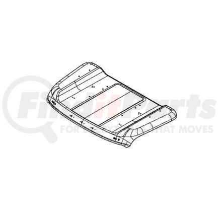 Freightliner A18-72233-006 ROOF-LOW,DYCB,MKR,4 HORN