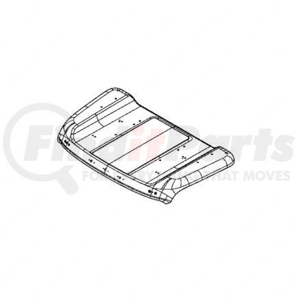 Freightliner A18-72233-012 ROOF-LOW,DYCB,SV,COND,HORN,BCN