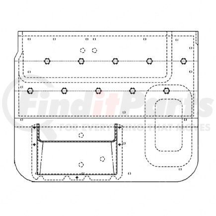 Freightliner A22-37629-814 See PTB 60-048-DOOR PANEL CAB