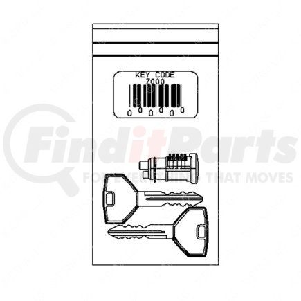 Freightliner A22-46830-005 LOCK-Z005 KEYCODE