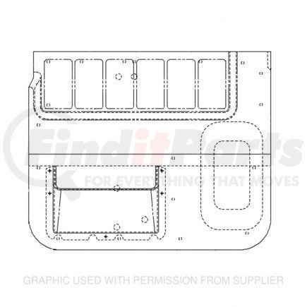 Freightliner A22-60903-109 PNL DR CAB INT TRIM