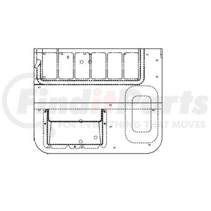 Freightliner A22-60903-402 PNL DR CAB INT TRIM