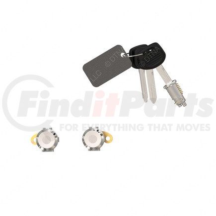 Freightliner A22-63159-418 LOCKSET-4 KEYS,KEY CODE FT1018