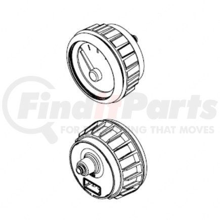 Freightliner A22-63869-001 GAUGE-SUSP  No.1PRESS,GOLD,PSI