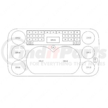 Freightliner A22-62118-012 CLST MPH/KPH/TACH/RESET 07