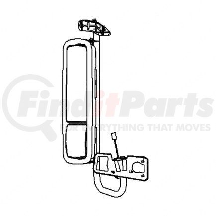 Freightliner A22-62160-000 MIRROR ASM NARROW MAN PTD