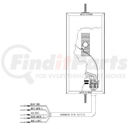 Freightliner A22-69334-001 MIRROR-PRIMARY,WST,ADR,HEATED