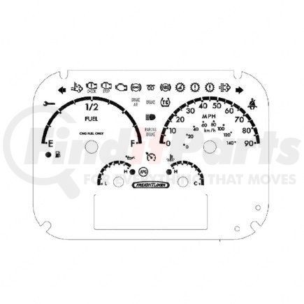 Freightliner A22-69698-002 PANEL-INSTR,4GAUGE,MPH,HYD,CNG