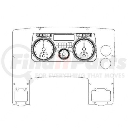 Freightliner A22-72308-020 CLUSTER-ASSY,ICU4ME,NAFTA,BLK,