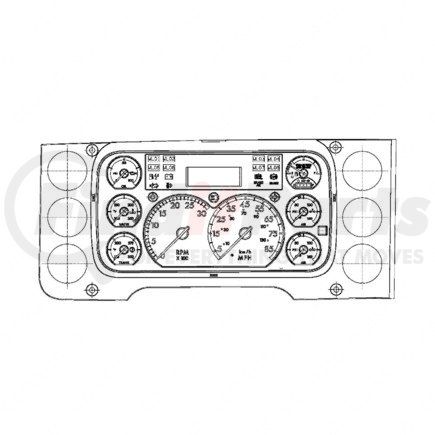Freightliner A22-74804-110 CLUSTER-ASSY,ICU3S,P3,NAFTA