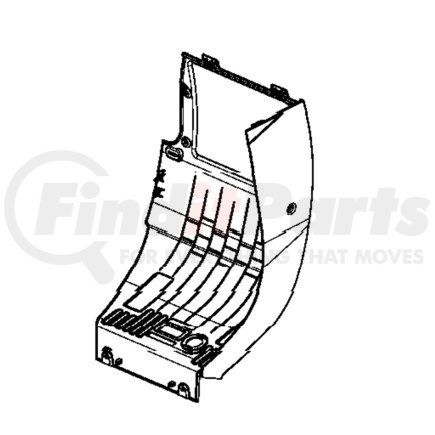 Freightliner A22-75160-000 COVER-DASH,LOWER,PASS,RHD