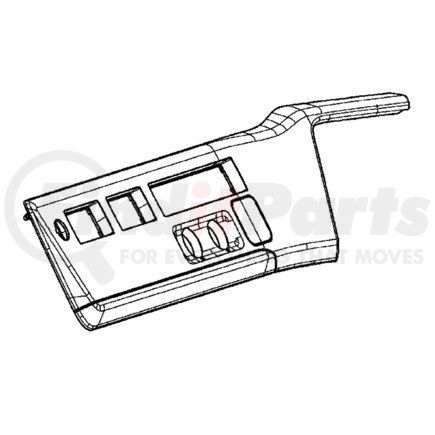 Freightliner A22-75164-003 FASCIA-PNL,AUX,LWR,PREM,BRAKE