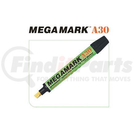 U-Mark Inc BON10705 MegaMark Broad Tip Marker A30, White