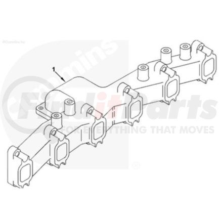 Cummins 3906660 Non-Returnable, Exhaust Manifold