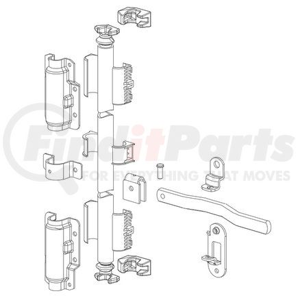 Fleet Engineers 021-00313 Lock Rod Miner Style Narrow Set