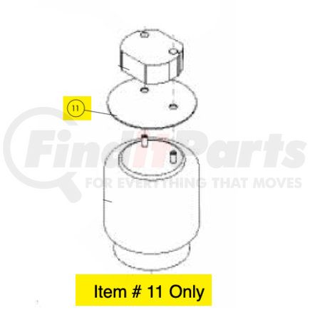 Hendrickson S-20905 AIR SPRING PLATE