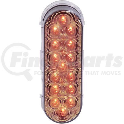 Maxxima M63322YCL  Maxxima M63322YCL Amber 6" Oval Park/Turn Light with Clear Lens