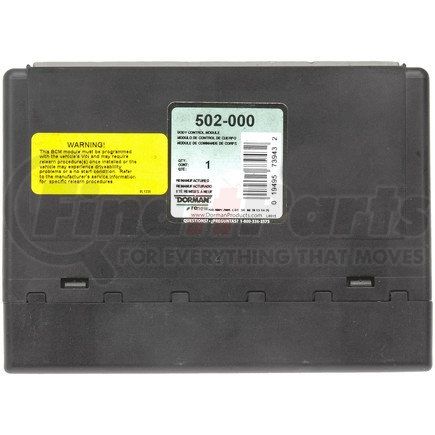 Dorman 502-000 BODY CONTROL MODULE