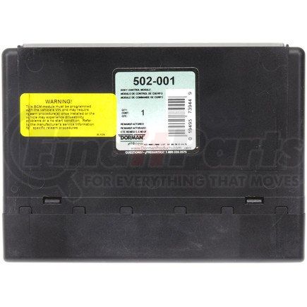 Dorman 502-001 BODY CONTROL MODULE