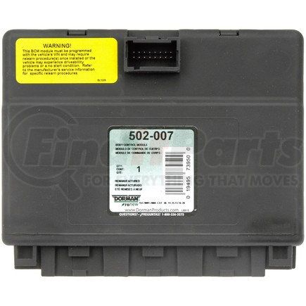 Dorman 502-007 BODY CONTROL MODULE