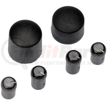 Dorman 76849 Radio Knobs - Black