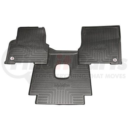 Minimizer FKVOLVO1MB-MIN Floor Mats - Black, 3 Piece, Manual Transmission, Front, Center Row, For Volvo