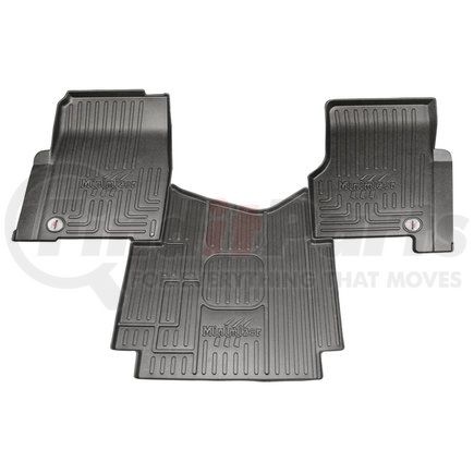 Minimizer FKFRTLCASCAB-MIN Floor Mats - Black, 3 Piece, Front, Center Row, For Freightliner