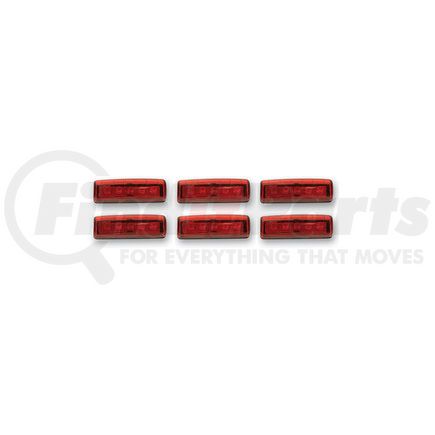 Pacer Performance 20706 RED 6 LT KIT W/WIRE&CONNC