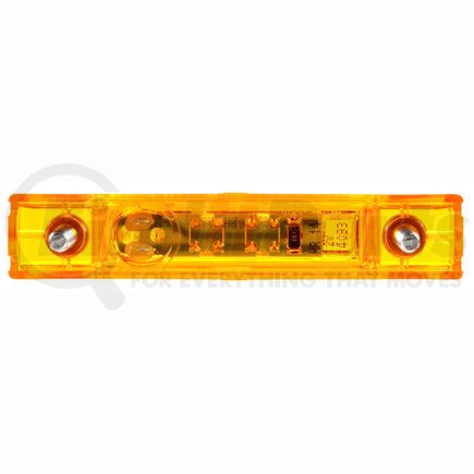 Truck-Lite 35001Y3 35 Series, LED, Yellow Rectangular, 1 Diode, Marker Clearance Light, P2, 2 Screw, Fit 'N Forget M/C, .180 Bullet Terminal/Ring Terminal, 12V, Kit, Bulk