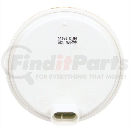 Truck-Lite 44203Y Super 44, LED, Yellow Round, 60 Diode, Front/Park/Turn, 12V, Fit 'N Forget S.S.