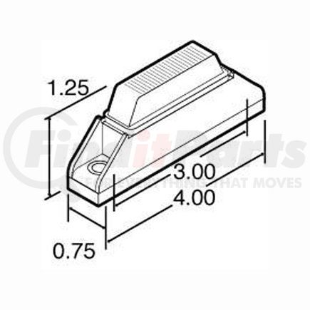 Truck-Lite 97035 Rectangular, Sealing, Black Foam, Gasket For 35 Series