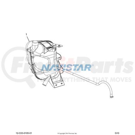 Navistar 2602935C91 TANK,SURGE