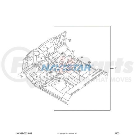 Navistar 594409C1 INTERNATIONAL SCREW SEMS ASSY HH 3/8-16 TYPE