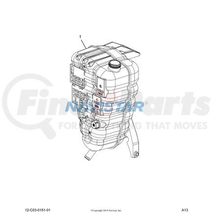 Navistar 2510603C92 TANK,MM,RADIATOR