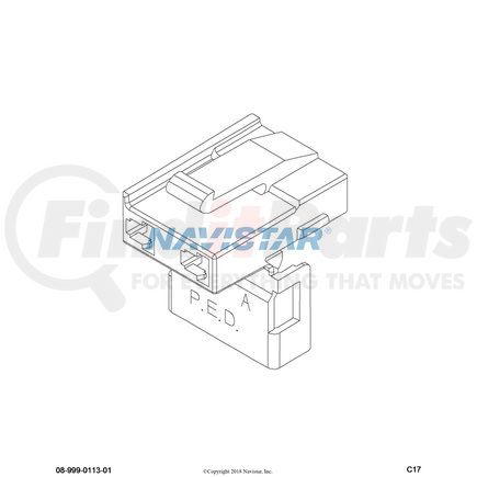 Navistar 1661196C1 INTERNATIONAL BODY CONNECTOR 2-