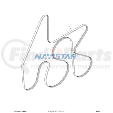 Navistar 1819988C2 INTERNATIONAL BELT 8 PK 74.07